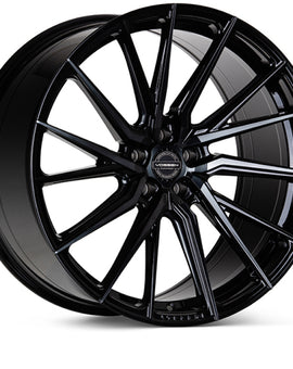 Vossen HF-4T 22x9 / 5x112 / ET32 / Flat Face / 66.5 - Double Tinted - Gloss Black - Right Wheel