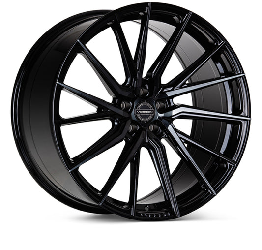 Vossen HF-4T 20x9 / 5x112 / ET25 / Flat Face / 66.5 TINTED - Gloss Black - Right Wheel