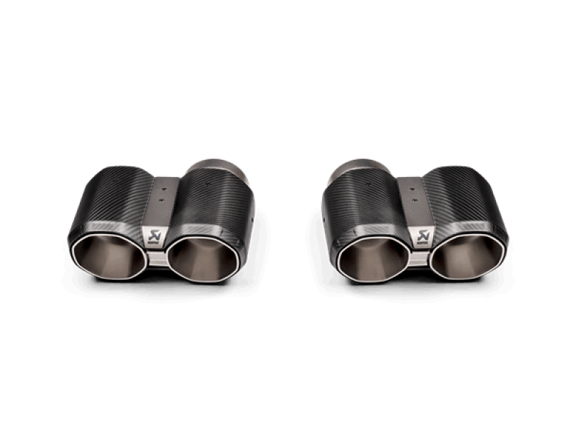 Akrapovic 2021+ BMW G87 M2, G80 M3 & G82 M4 Octagonal Carbon Design Tail Pipe Set