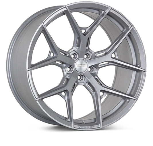 Vossen HF5 - 19x10 - ET28 - 5x120.65 - 70.3 - Deep - Satin Silver