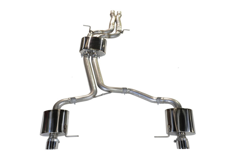 AWE Tuning Audi 8R Q5 3.2L Non-Resonated Exhaust System (Downpipe-Back) - Polished Silver Tips