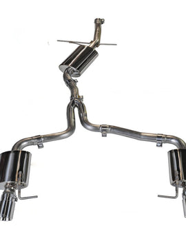 AWE Tuning Audi B8 A5 2.0T Touring Edition Exhaust - Dual Outlet Polished Silver Tips
