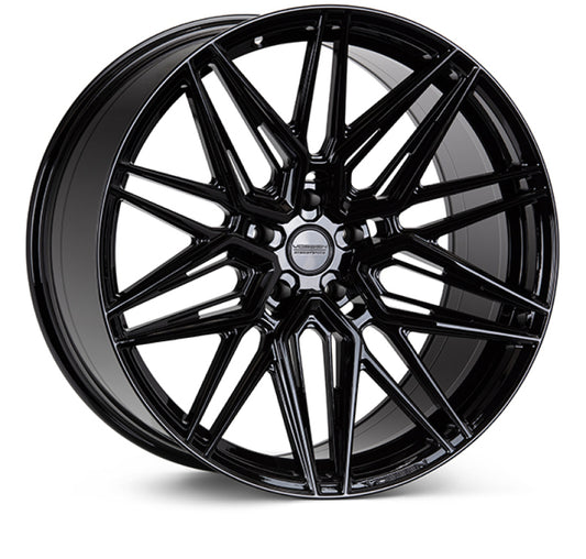 Vossen HF-7 22x10.5 / 5x112 / ET8 / Super Deep Face / 66.5 - Gloss Black Wheel