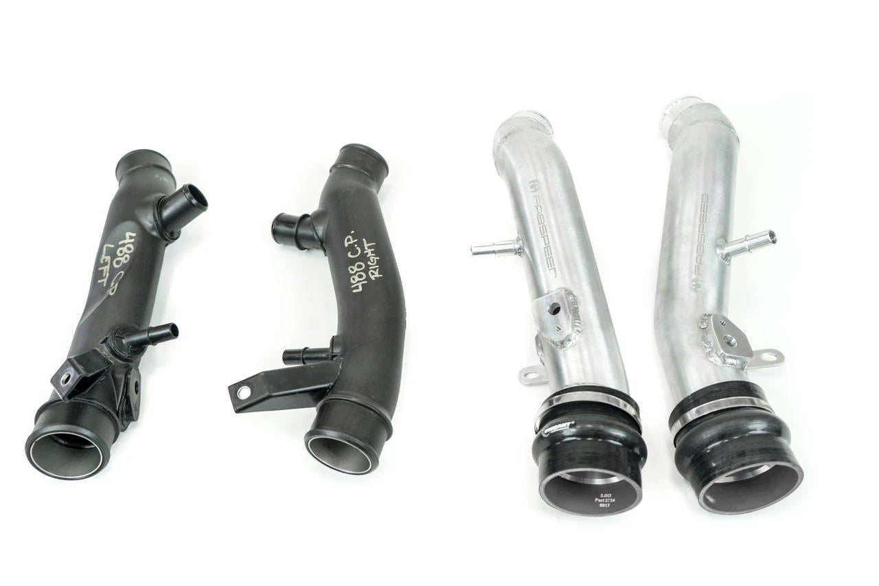 Fabspeed Ferrari 488 Pista Style Intake Charge Pipes