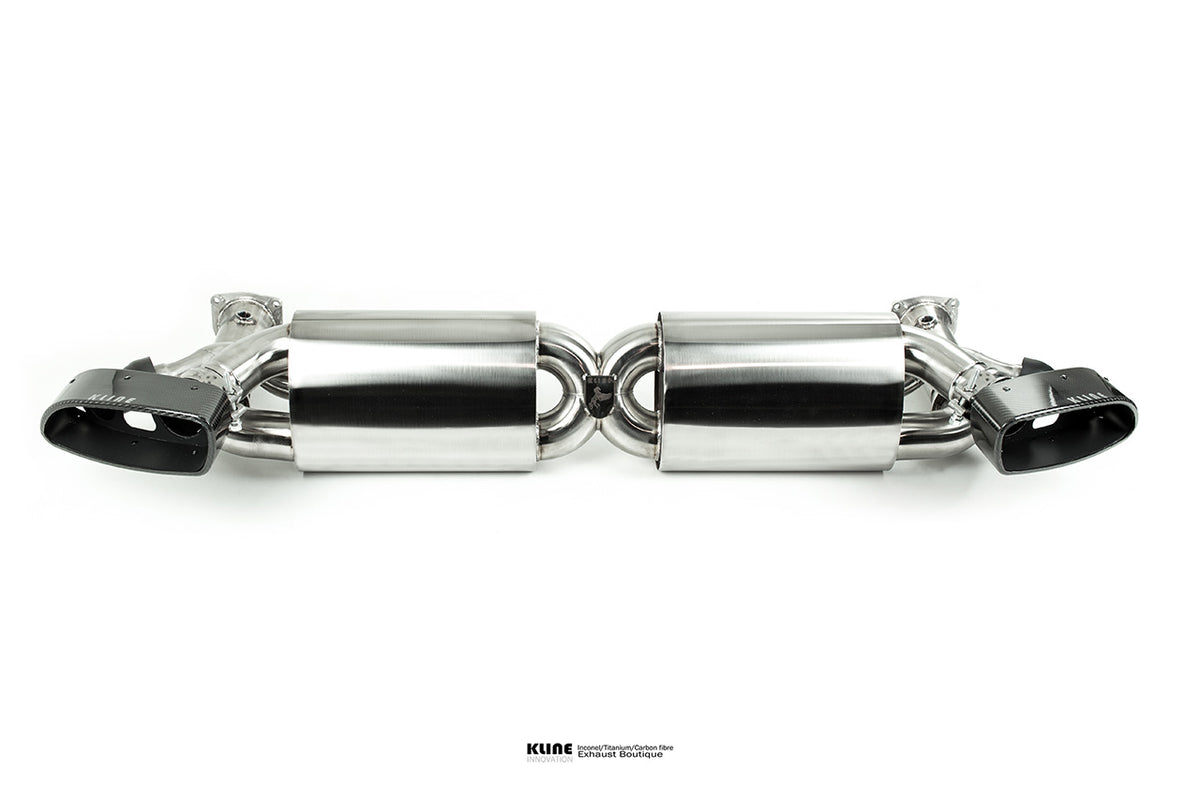 Kline Porsche 991 Turbo Gen 1 / Gen 2 exhaust range — manufacturer photo 1