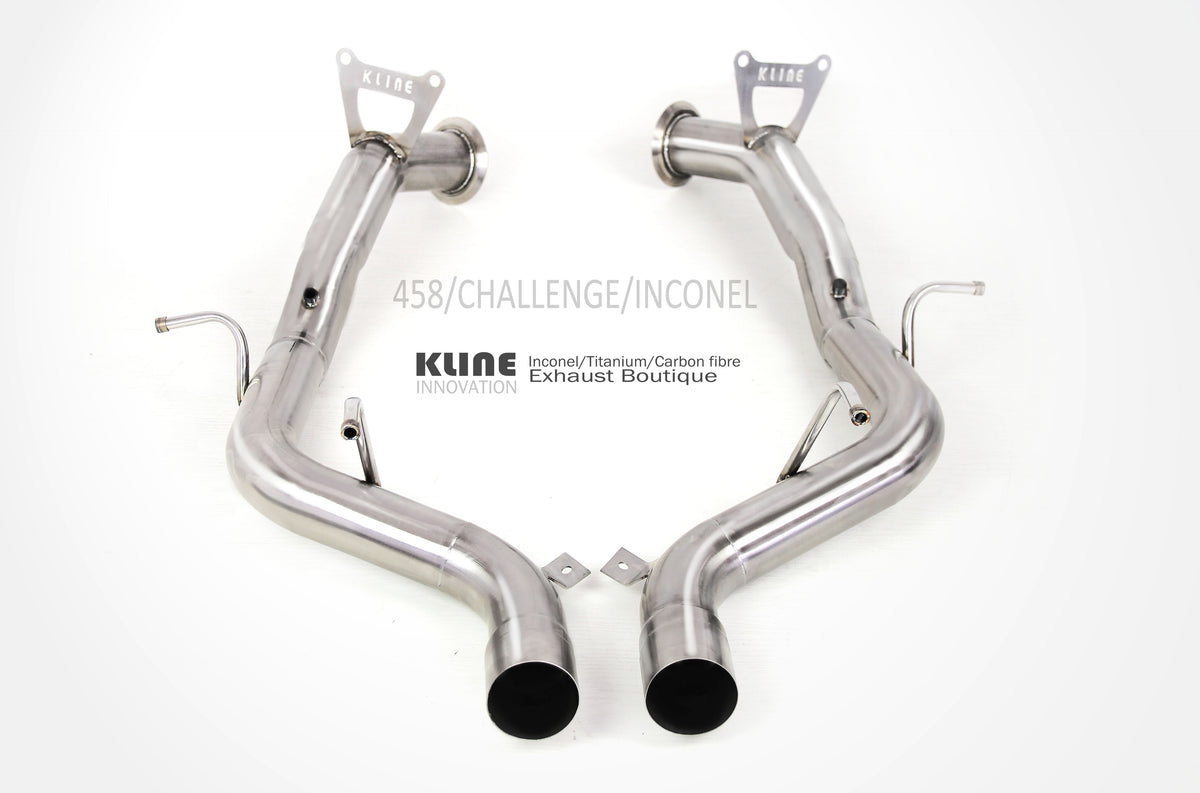 Kline Ferrari 458 Challenge exhaust range — manufacturer photo 1