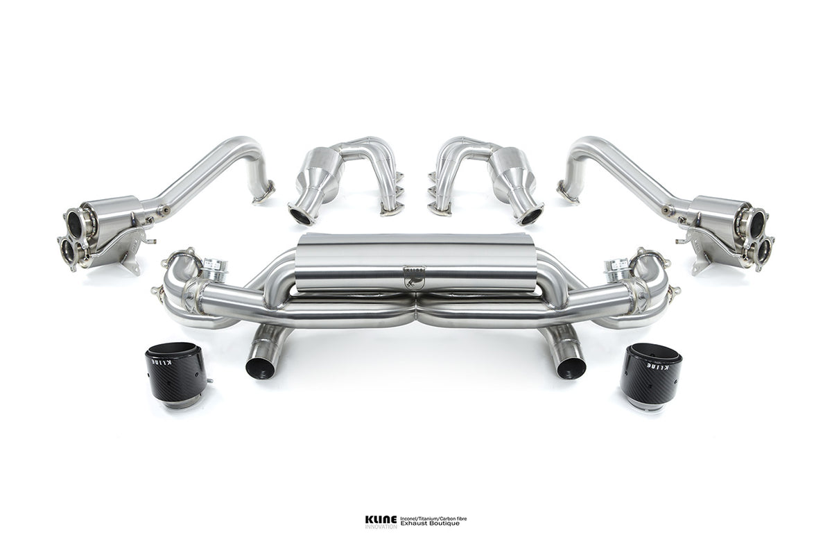 Kline Porsche 718 GT4 / Spyder exhaust range — manufacturer photo 1