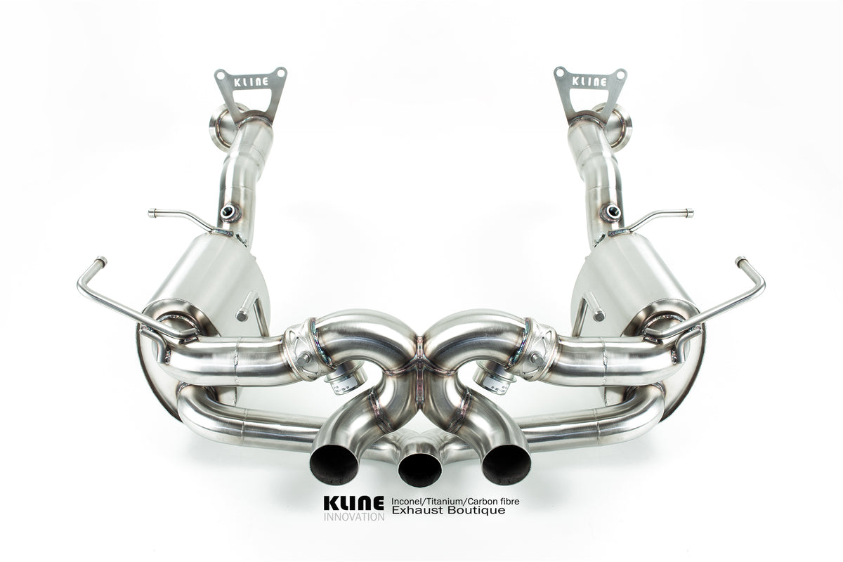 Kline Ferrari 458 Italia exhaust range — manufacturer photo 1