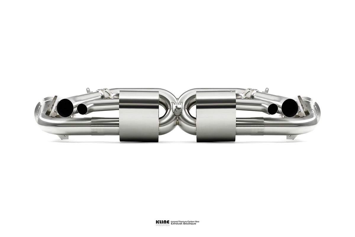 Kline Porsche 992 Turbo exhaust range — manufacturer photo 1