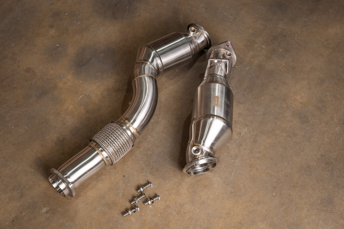 Valvetronic Designs BMW G80/G82/G83/G87 M2 / M3 / M4 400 Cell Catted Downpipes