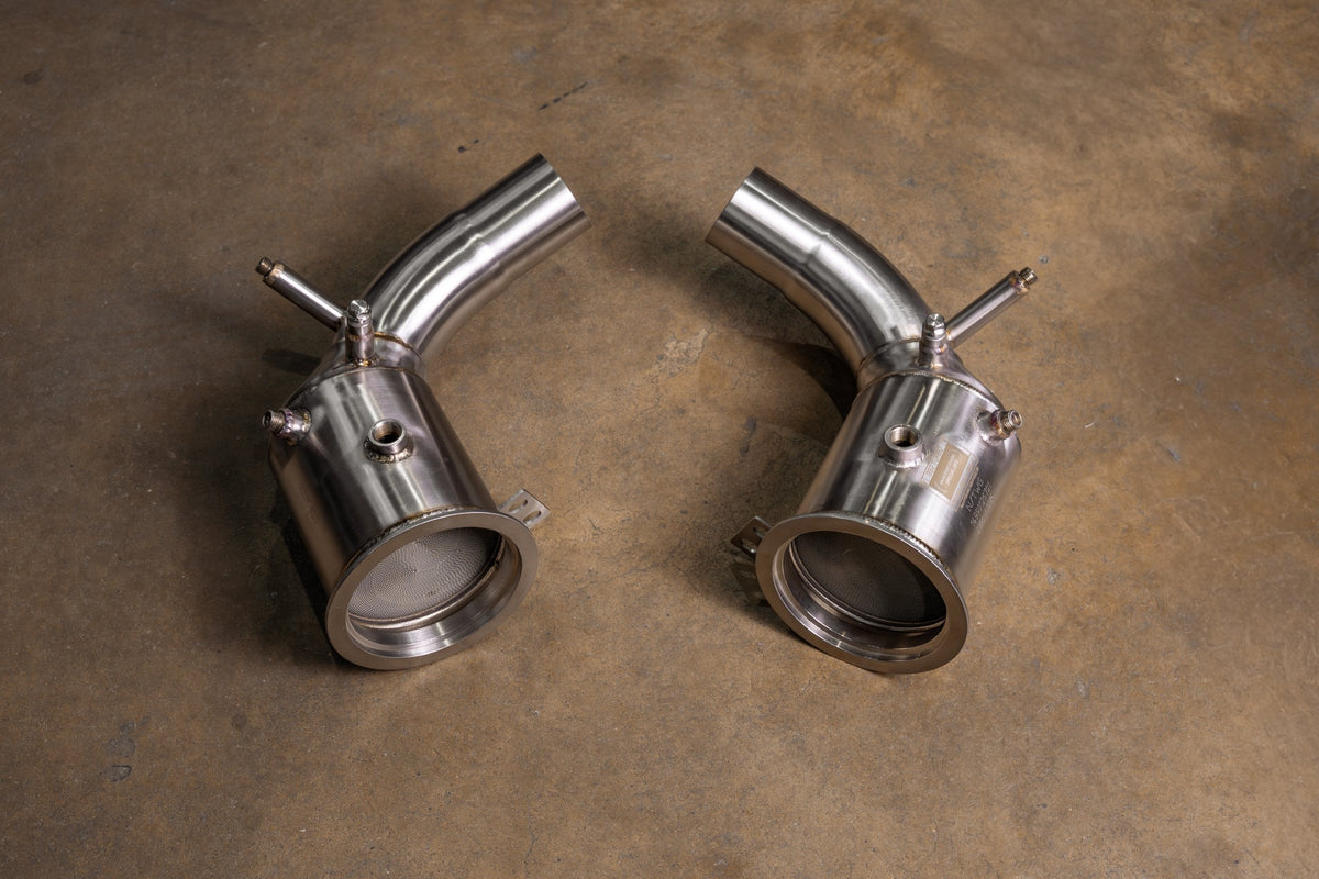 Valvetronic Designs 400 Cell Catted Down Pipes For Porsche 992 Turbo / Turbo S